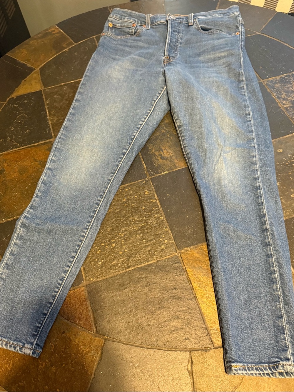 Levi's Medium Blue Straight Leg Women's Jeans